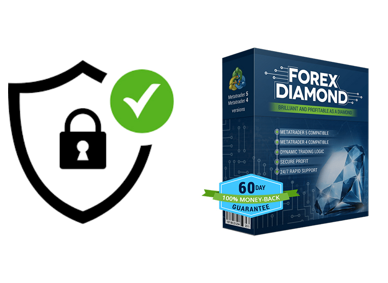 security shield icon with forex robot software